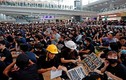 Toàn cảnh sân bay Hong Kong “tê liệt” vì người biểu tình