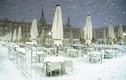 Ảnh: Thủ đô Tây Ban Nha “đóng băng” giữa mùa đông lạnh giá
