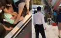 Video: Xôn xao hình ảnh bé trai bị kẹt chân vào thang cuốn ở Hà Nội