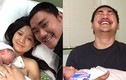 Ông xã Khánh Hiền bật khóc khi vợ sinh con ở Mỹ