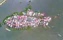 Rốn lũ Quốc Oai: Thỏa sức chèo thuyền, bơi lội vẫy vùng khắp đường làng
