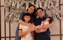 Đàm Thu Trang đón sinh nhật bên chồng và hai con