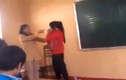 Cô giáo nhảy lên ghế tát học sinh, dọa cắt cổ