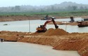 Công ty Thành Phát ngang nhiên đắp đê ngăn sông khai thác cát