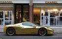 Đại gia mang Lamborghini Aventador mạ vàng 127 tỷ dạo phố