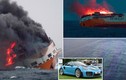 Video: Hàng nghìn siêu xe triệu đô cháy rực trên Đại Tây Dương
