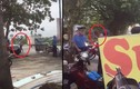 Người đàn ông cầm đao giành biển quảng cáo với thanh tra giao thông HN