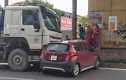 Xe Vinfast Fadil giá rẻ đầu tiên gặp nạn ở Hà Nội