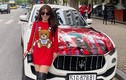 Xe sang Maserati "lên đồ" cổ vũ tuyển bóng đá Việt Nam