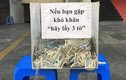 Cảm động thùng tiền từ thiện đặt ở vỉa hè Sài Gòn