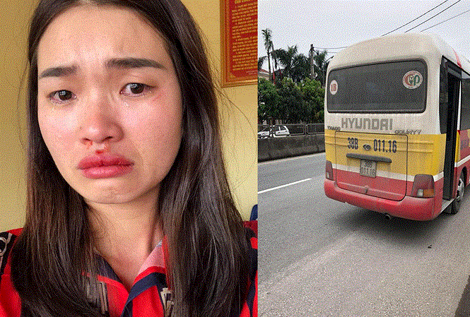 Chụp ảnh xe khách 'đánh võng', nữ hành khách bị đánh dã man