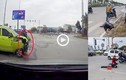 Video: Truy đuổi ôtô vượt đèn đỏ, tông 2 người bất tỉnh rồi bỏ chạy