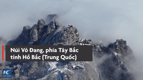 Video: Núi Võ Đang đẹp tựa chốn thần tiên mùa đông tuyết trắng
