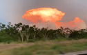 Video: Đám mây hình nấm đỏ rực trên bầu trời Bồ Đào Nha