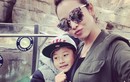 Jennifer Phạm cưng nựng, đưa con trai Bảo Nam đi chơi công viên