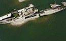 Hạn hán làm lộ ra hàng chục xác tàu chiến từ Thế chiến II 