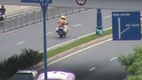 “Chộp” CSGT chạy xe ngược chiều trên đại lộ Võ Văn Kiệt