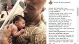 Dwayne 'The Rock' Johnson bất ngờ tiết lộ hình ảnh con gái thứ 3