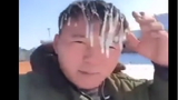 Xem tóc người đóng băng giữa trời cực lạnh ở Trung Quốc