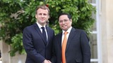 Thủ tướng Phạm Minh Chính hội kiến Tổng thống Pháp Emmanuel Macron