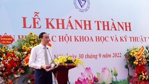 Phó Chủ tịch Ủy ban TƯMTTQ Việt Nam chúc mừng Khánh thành trụ sở VUSTA