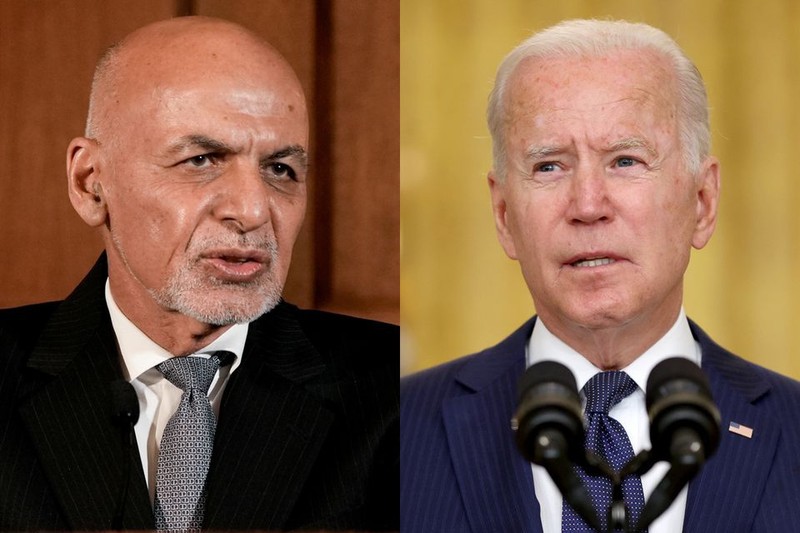 Cuoc goi cuoi cua Tong thong Biden va Ghani truoc khi Taliban tien vao