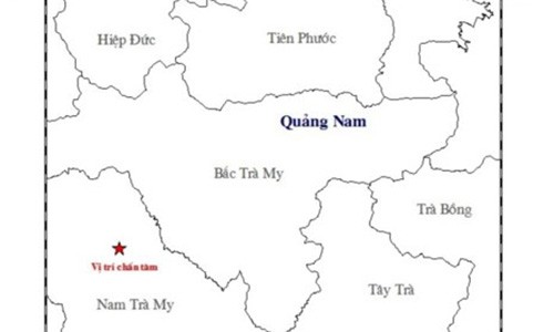 Quang Nam: Dong dat 2,7 do Richter o Nam Tra My