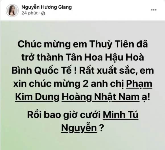 Thuy Tien dang quang hoa hau, Minh Tu bi nhac kheo “khi nao cuoi“-Hinh-3