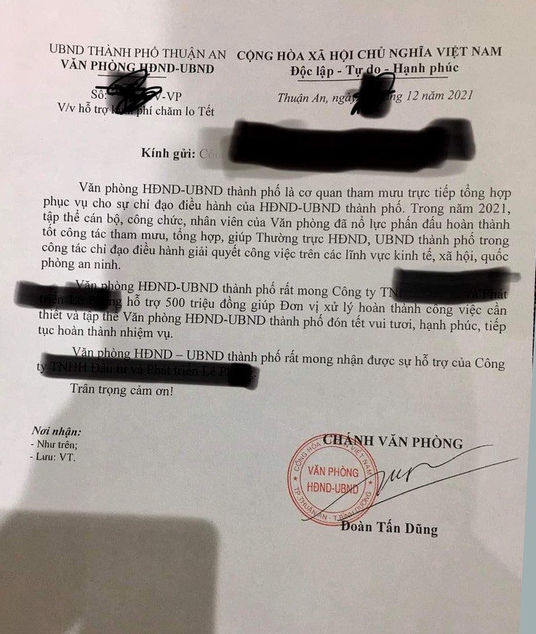 Binh Duong:Kiem diem Chanh Van phong ra van ban “xin” doanh nghiep 500 trieu dong-Hinh-2