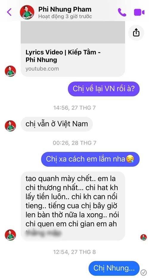 Nhac si Minh Khang tiet lo tin nhan noi diem go cua Phi Nhung