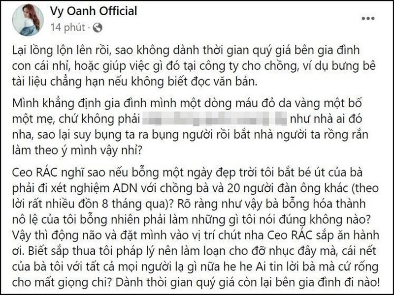 Ba Phuong Hang tuyen bo kien, soi dong thai cua Vy Oanh-Hinh-9