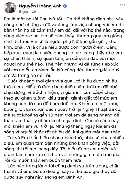 Sau status “thuong em”, Hoang Anh viet tam thu gui Tham Bebe?-Hinh-2