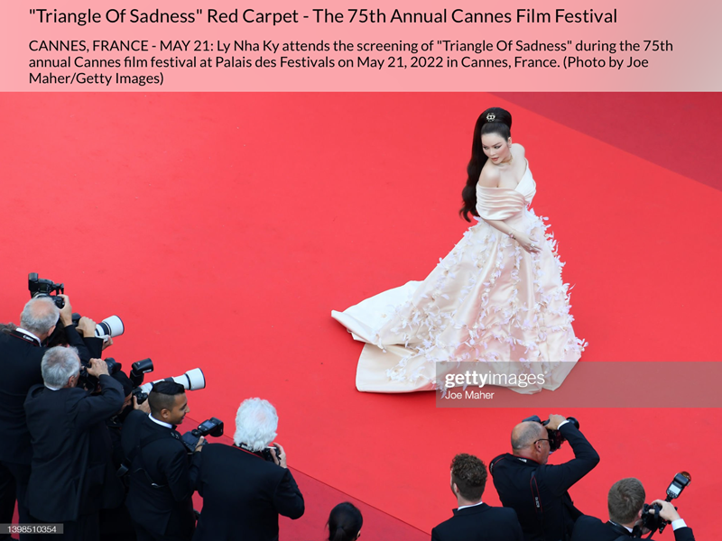 Ly Nha Ky duoc nguoi mau My khen khi du tham do Cannes 2022