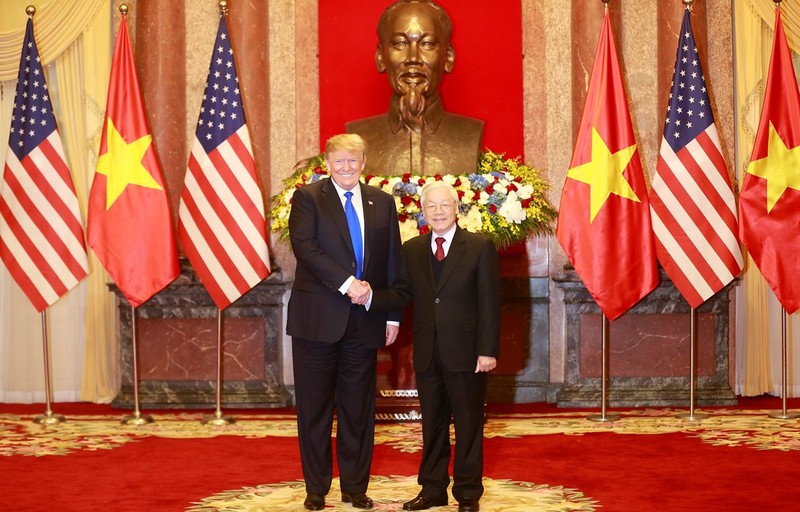 Truc tiep: Tong thong Donald Trump hoi dam Tong Bi thu, Chu tich nuoc Nguyen Phu Trong-Hinh-3