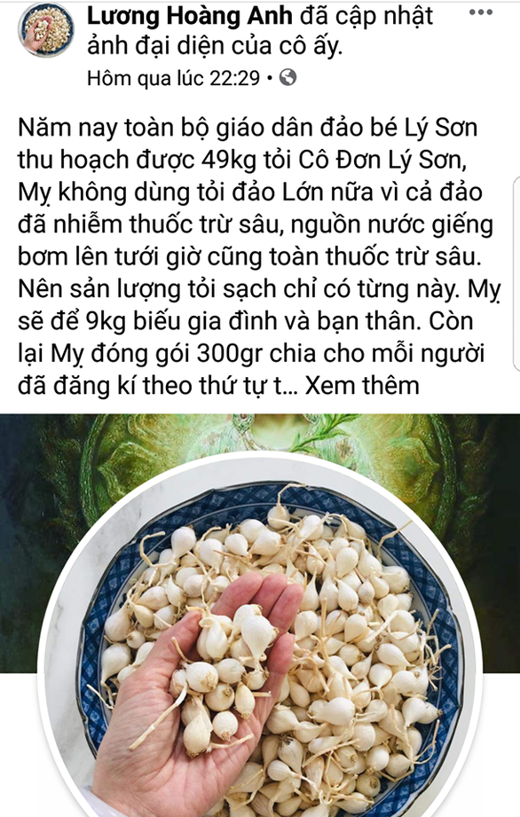 Truy tim chu facebook Luong Hoang Anh tung tin bia dat ve toi Ly Son