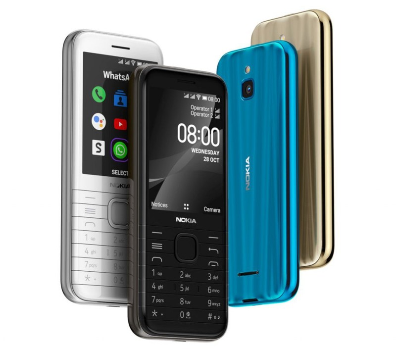 Nokia 8000 4G ra mat: man hinh 2.8 inch, chip Snapdragon 210, gia 2,1 trieu-Hinh-2