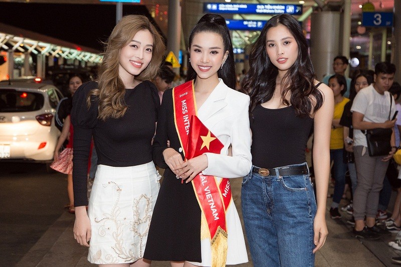 Tieu Vy, Phuong Nga xinh dep toi tien Thuy An sang Ai Cap thi Miss Intercontinental-Hinh-5