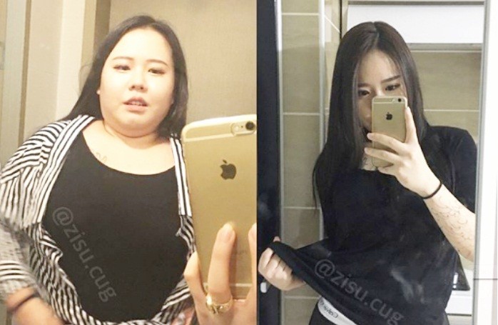 Hot girl Han Quoc “lot xac” bien hinh nho giam 30kg thanh cong