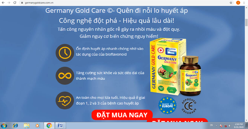 TPBVSK Germany Gold Care vi pham quang cao, xu phat the nao?-Hinh-2