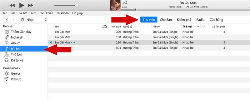 Meo cai nhac chuong cho iPhone bang iTunes