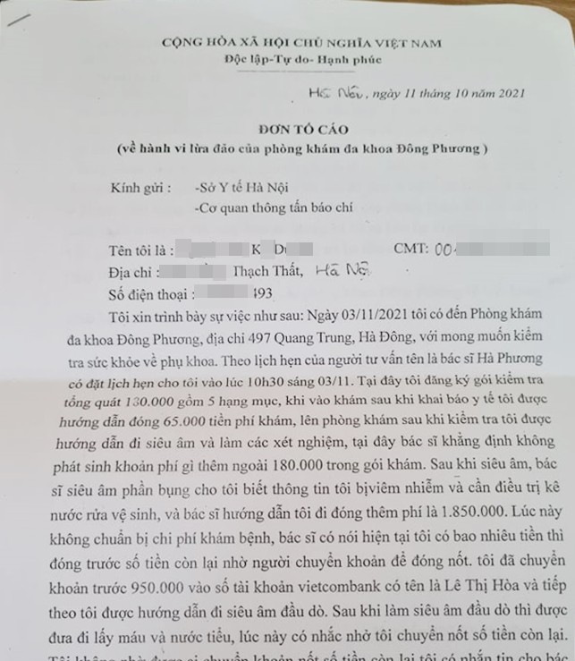 Ha Noi: Phong kham da khoa Dong Phuong Ha Dong bi to “chat chem”?-Hinh-2
