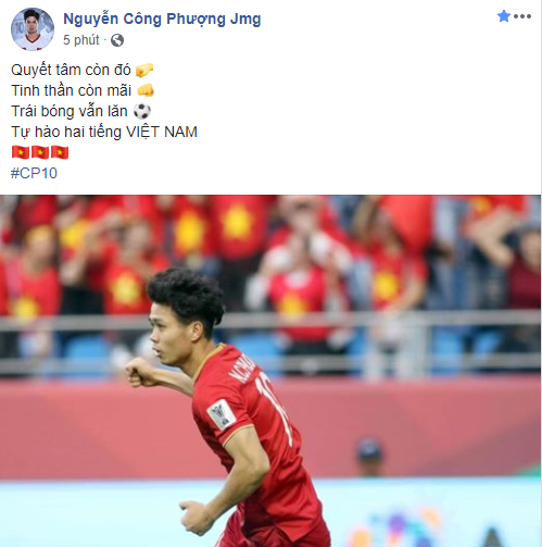 Cong Phuong noi gi sau ki tich cua doi tuyen Viet Nam tai Asian Cup 2019?