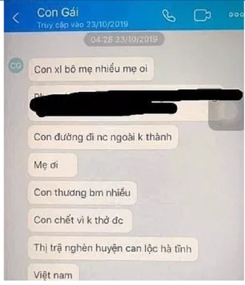 Bao Anh tung tin nhan am anh cua co gai Viet nghi chet cung 38 nguoi trong container