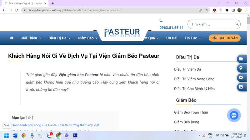 Vien Tham my Pasteur: Quang cao giam beo “danh lan con den”-Hinh-2