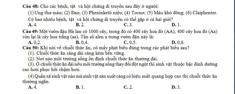 De thi thu THPT quoc gia 2015 mon Sinh hoc THPT Luong Ngoc Quyen-Hinh-7