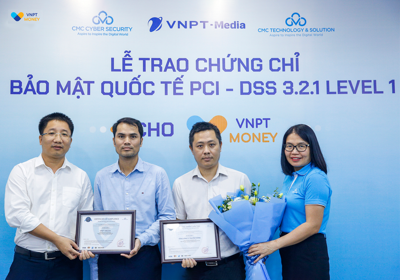 VNPT Money nhan chung chi bao mat PCI-DSS cap do cao nhat