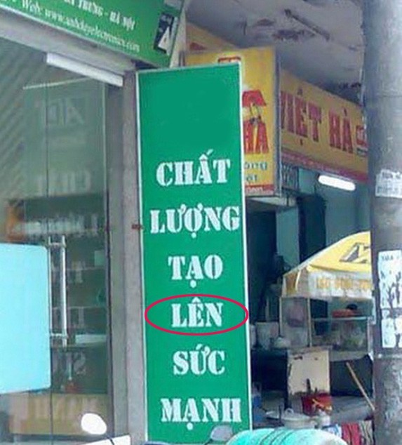 Biển quảng cáo sai chính tả, dân tình cười lăn lộn - Hình 6 Bien quang cao sai chinh ta, dan tinh cuoi lan lon-Hinh-6