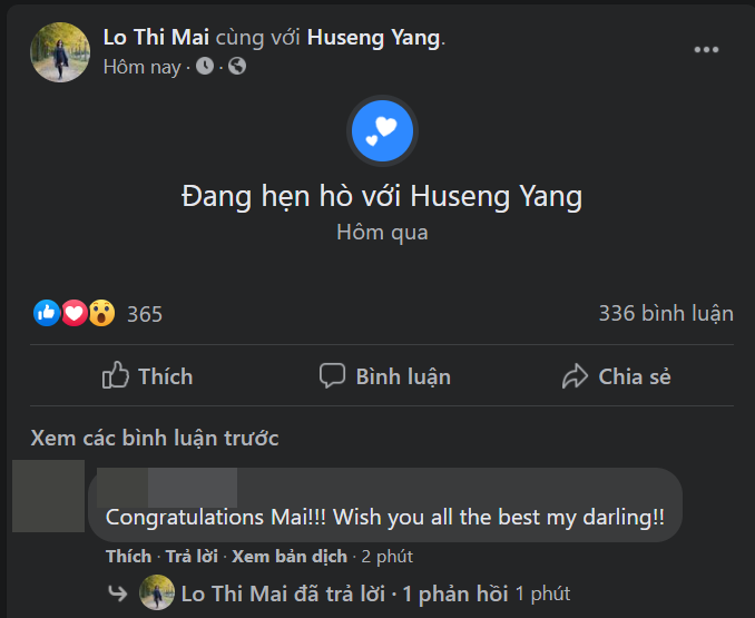 Lo Thi Mai va ban trai the hien tinh cam tren mang xa hoi-Hinh-2