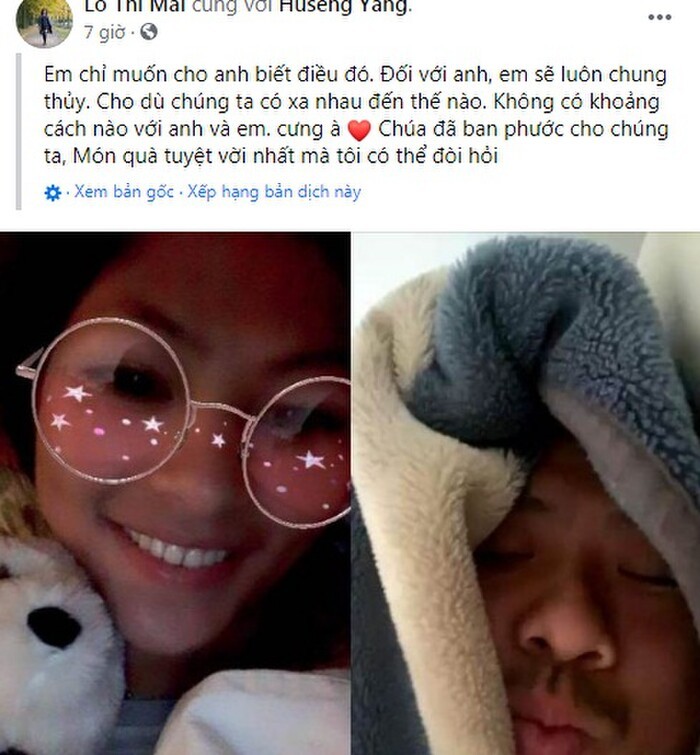 Lo Thi Mai va ban trai the hien tinh cam tren mang xa hoi-Hinh-3