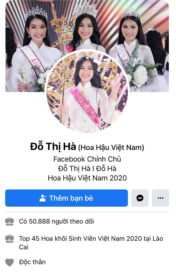 Hoa hau Viet Nam 2020 Do Thi Ha bi gia mao facebook trang tron-Hinh-3